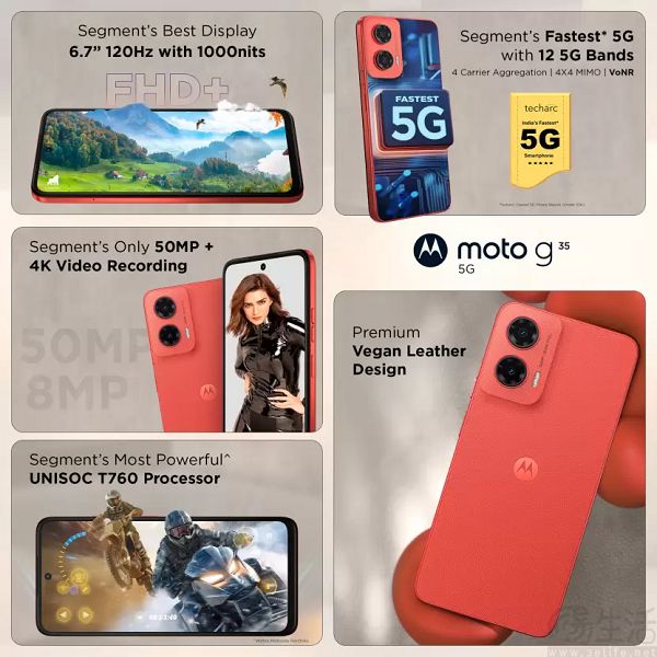 moto G35 5G海外市场发布，延续入门级定位